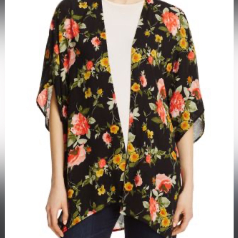 Floral kimono top